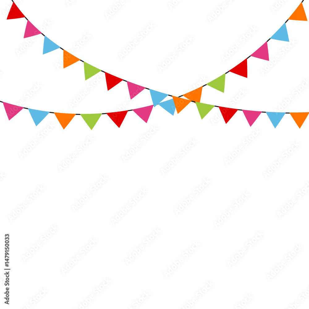 Obraz premium Bunting Festival Flag