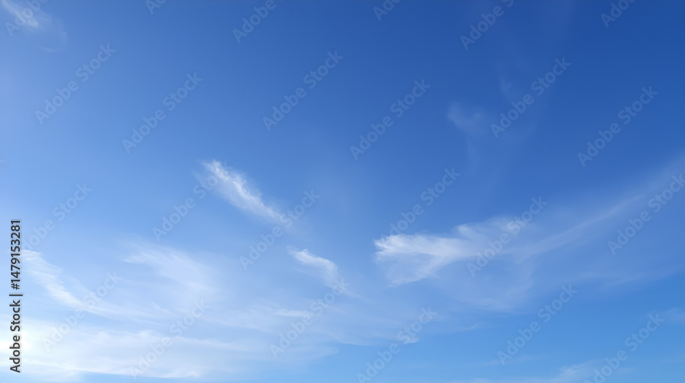 beautiful blue sky with cirrus clouds beautiful blue sky with cirrus clouds