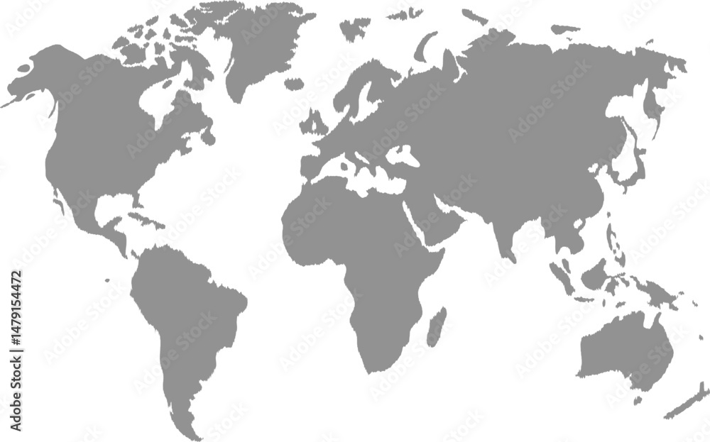 Obraz premium Map of the world. World map background design. Vector illustration of world map