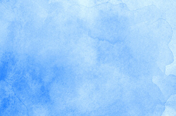 Abstract blue watercolor background texture