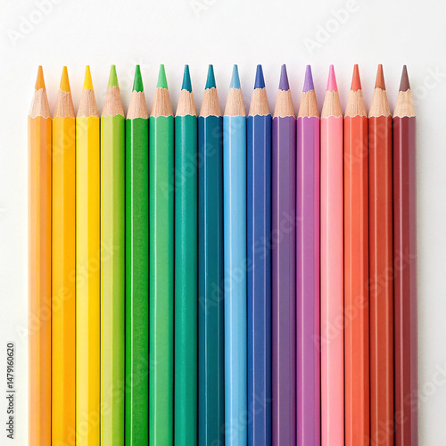 Colored pencils rainbow order pack