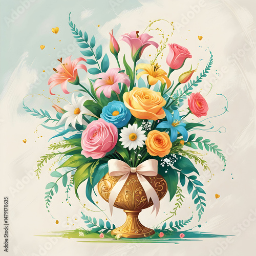 Happy Mothers Day Celebration Background