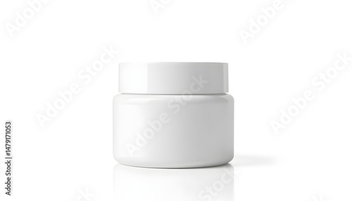Wallpaper Mural White cosmetic jar on white background Torontodigital.ca