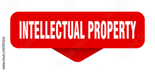 intellectual property sticker. intellectual property sign on transparent background
