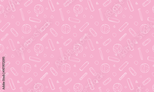Soft Blush Pink Seamless Pattern with Abstract Element Pattern background