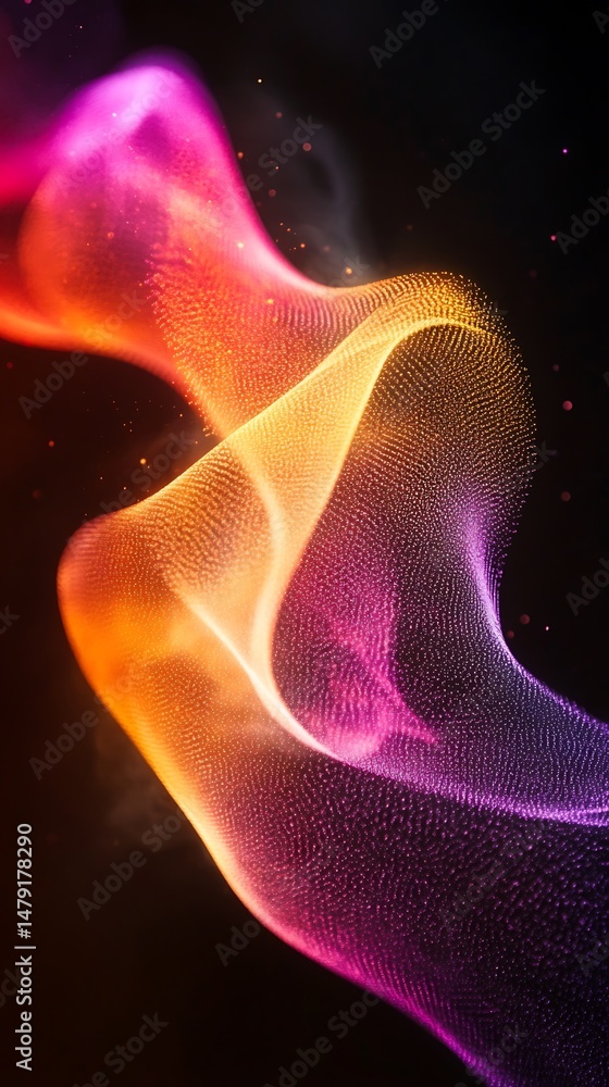 Fototapeta premium Abstract swirling shapes of light