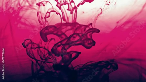 Vibrant Pink Ink Splash Art