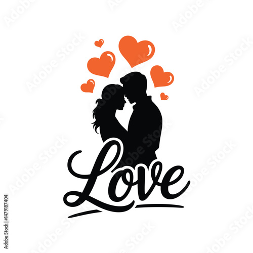 Bride and Groom Vector T-Shirt Design Art & Illustration