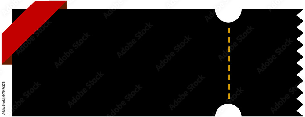 Fototapeta premium Blank Black Friday Discount Coupon 