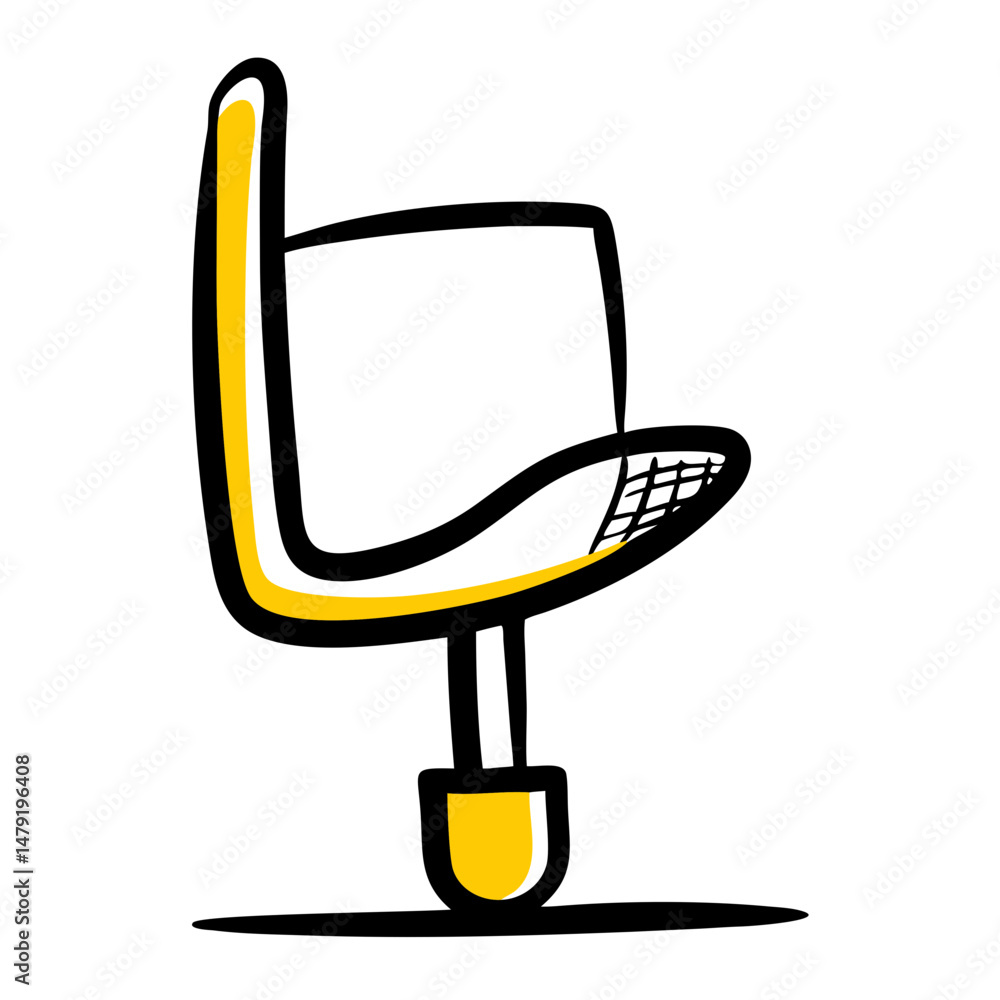 Cheerleading pom-pom in vibrant yellow and white colors Cheerleading pom-pom in vibrant yellow and white colors