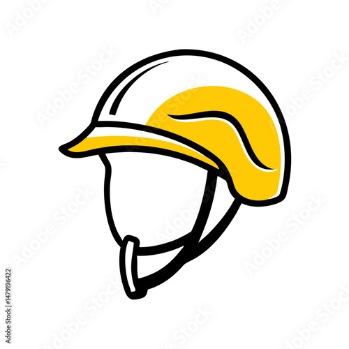 Cheerleading pom-pom in vibrant yellow and white colors  