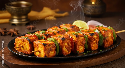 Spicy Paneer Tikka Kebabs: A Vibrant Indian Culinary Delight