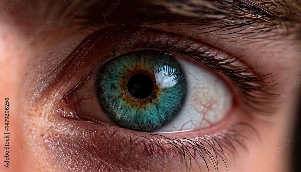 Fototapeta premium Close-up human eye detail