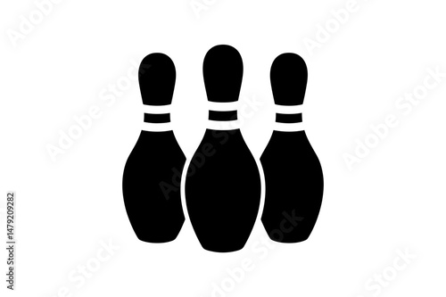 Bowling pins strike game sport recreation leisure