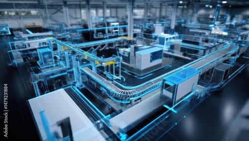 Using digital twin models for real-time analysis and automation in manufacturing and industry.