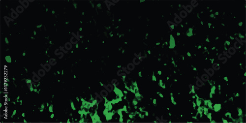 Abstract black and dark green colors background Subtle Flying Snow. 3d shapes Voronoi diagram Seamless Geometric Retro tiles pattern.Frame confetti texture for holiday.