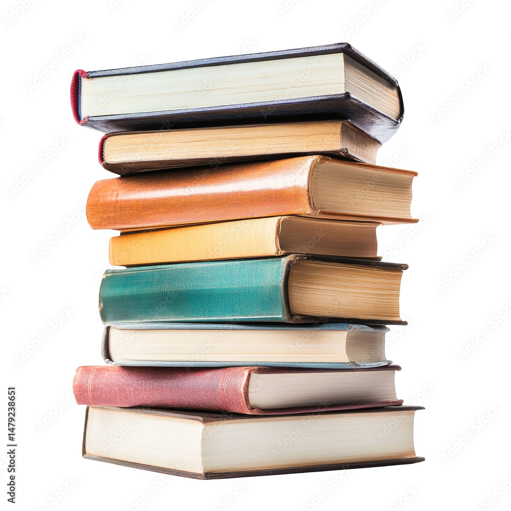 Fototapeta premium Stack of various books
