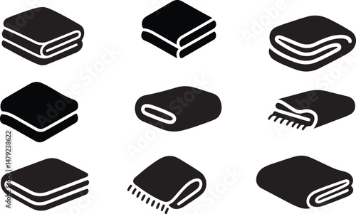Folded blanket icon