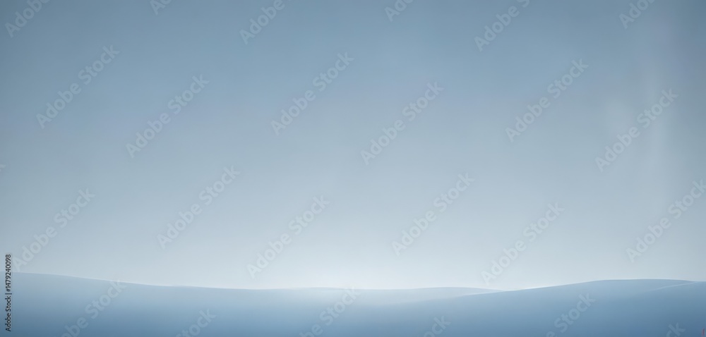 Obraz premium Gentle, faded light blue gradient banner Subtle shift, peaceful, clean aesthetic , ocean, sky, illustration