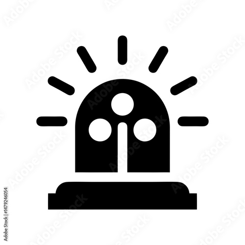 ambulance siren emergency icon
