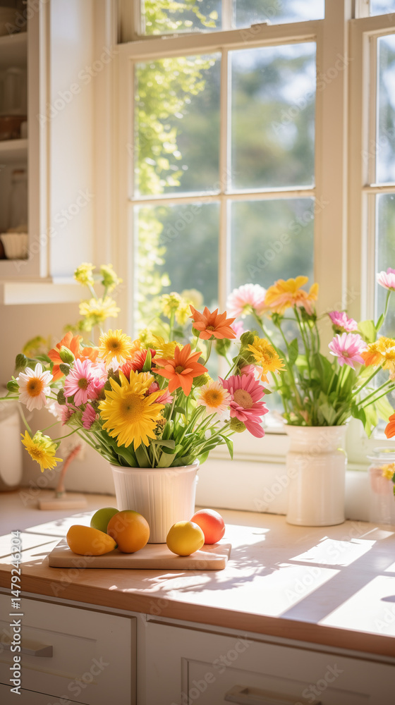 Vase with flowers. Vase with flowers.