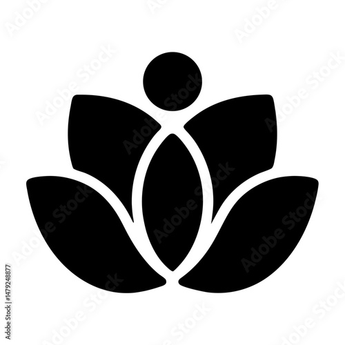 lotus flower serenity icon
