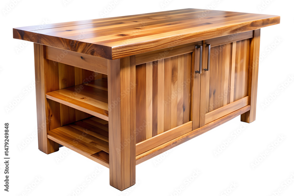 Rustic cabinet with shelves and doors design idea isolated on transparent background. Rustic cabinet with shelves and doors design idea isolated on transparent background.