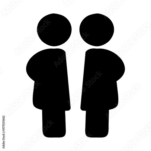 support group icon silhouette
