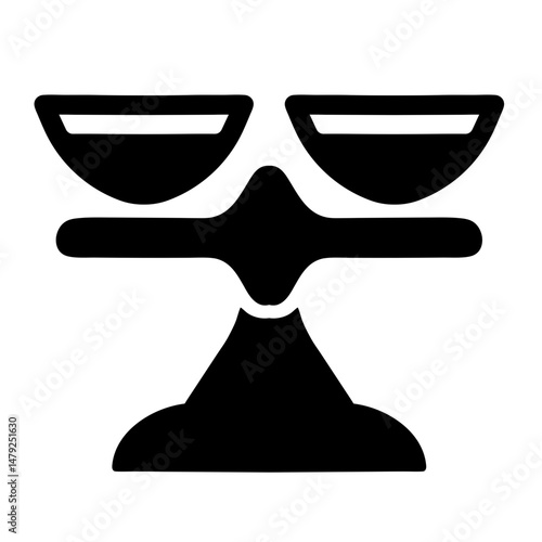 weighing scale icon silhouette
