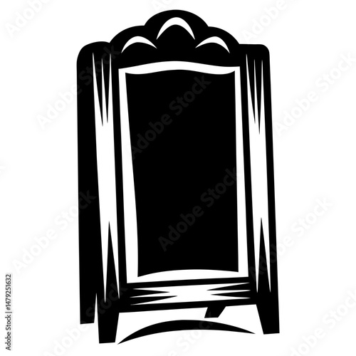 Elegant chalkboard sandwich board for advertising specials and promotions indoors and outdoors