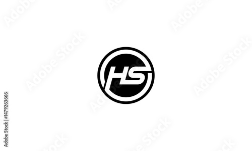 Free Download HS initial letters, monogram logo - GFXLoad