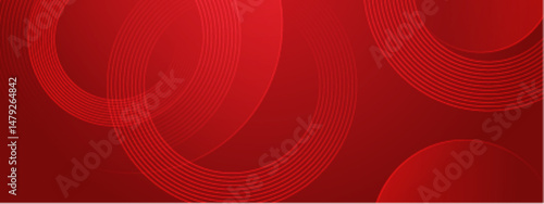 Red circles with thin red lines ideal for backgrounds, graphic designs, and abstract concepts showcasing modern and geometric elements.