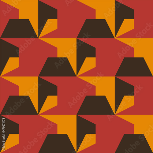Abstract geometric seamless...