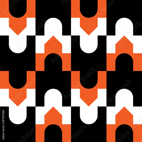 Abstract geometric seamless...