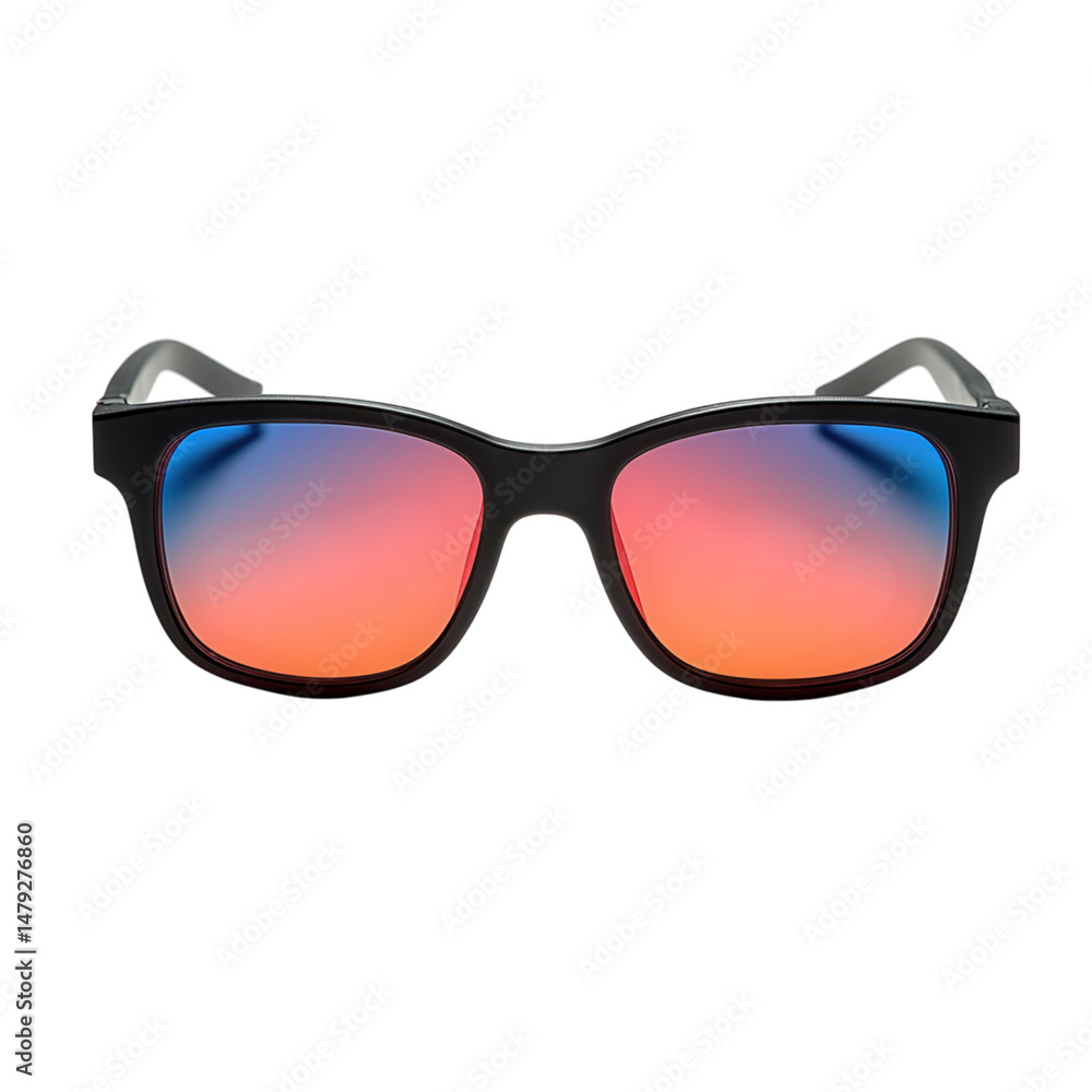 anaglyph 3d glasses with red-blue lenses on transparent background anaglyph 3d glasses with red-blue lenses on transparent background
