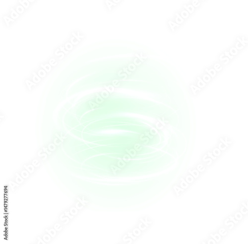 fresh swirl of green and minty air with magical sparkle ideal for PNG eco designs, summer cocktails, or nature-inspired abstract compositions with vibrant motion