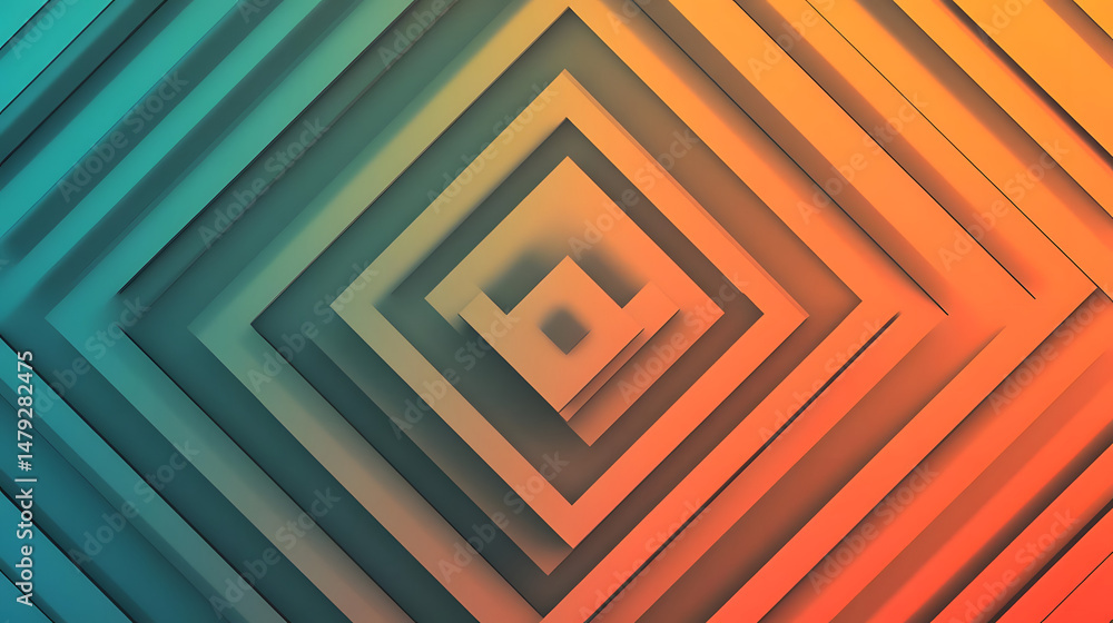 Abstract Shapes: Gradient Color Design
