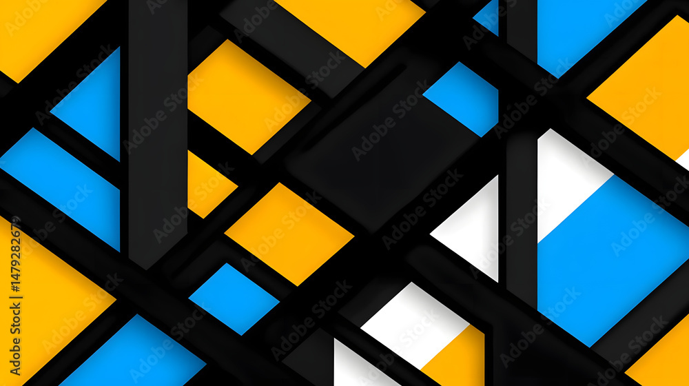Abstract Geometric Shapes Design