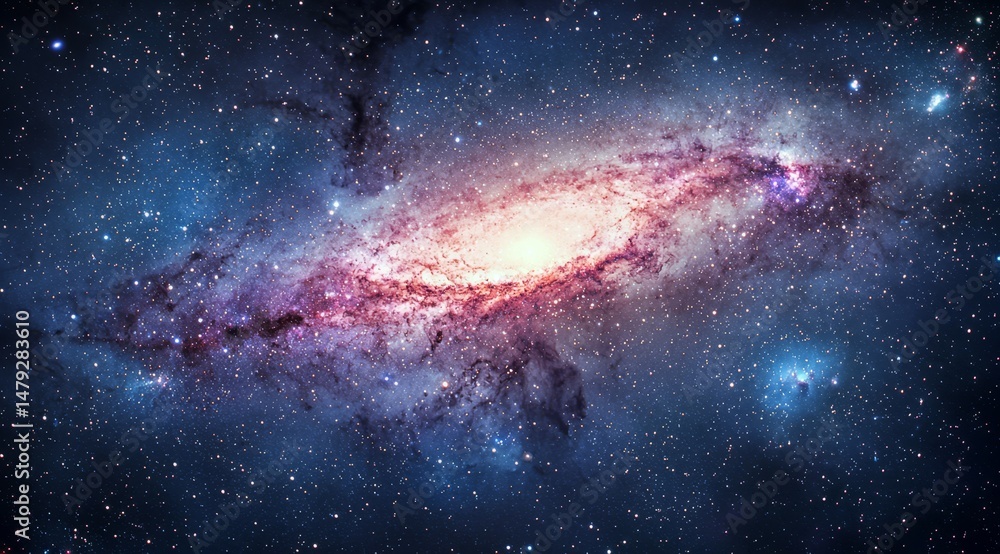 Fototapeta premium Explore the mysteries of the galaxy and its stunning constellations.