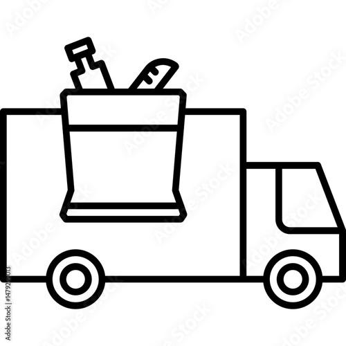 Grocery Delivery Icon