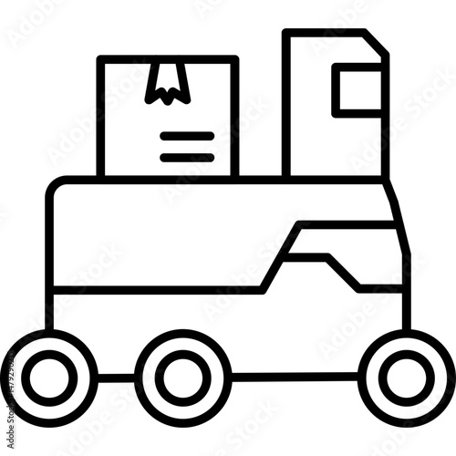 Autonomous Delivery Icon