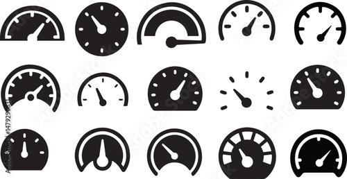 speedometer concept icon