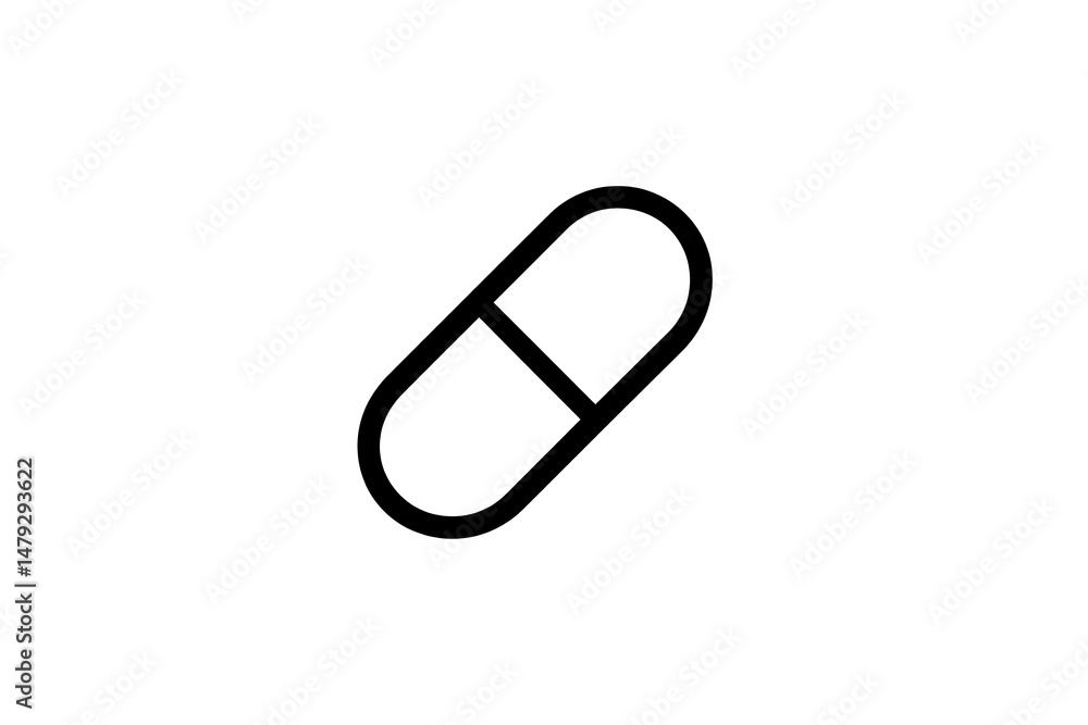 The Graphic Representation of a Capsule-Shaped Medicine The Graphic Representation of a Capsule-Shaped Medicine