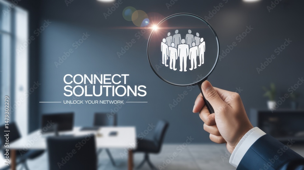 Business solutions focused on networking and connections. Business solutions focused on networking and connections.
