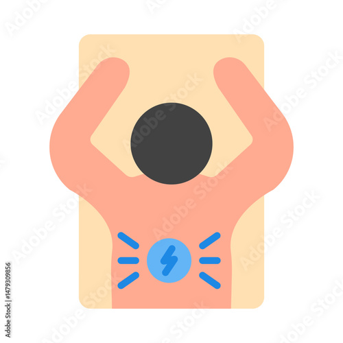 Back Pain flat icon