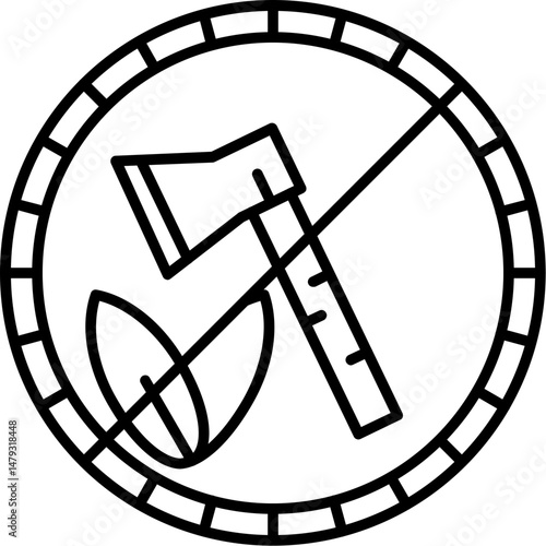 Deforestation Awareness Icon