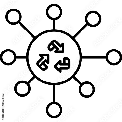 E-waste Recycling Icon