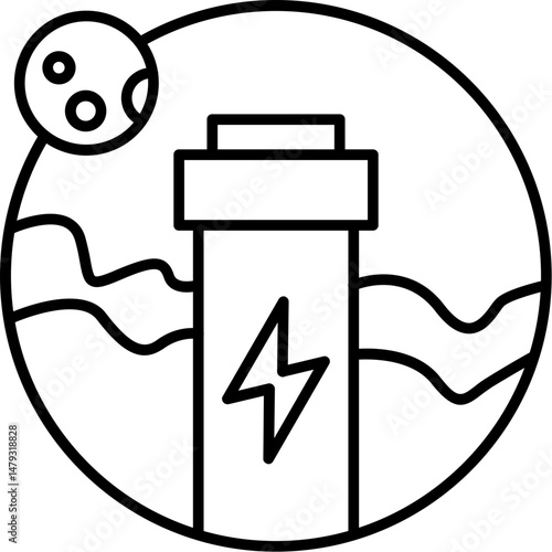 Tidal Energy Icon
