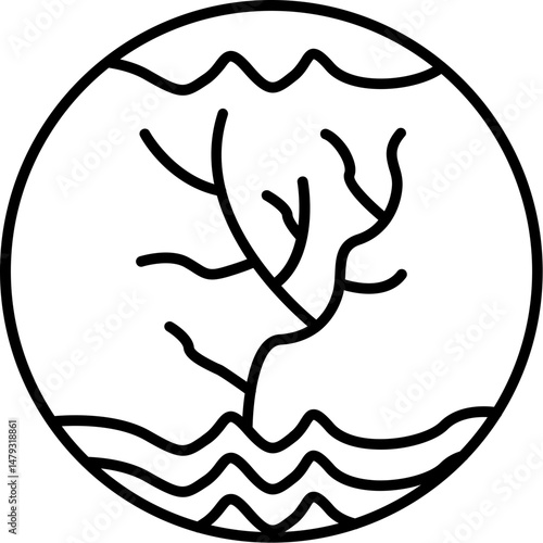 Coral Bleaching Icon
