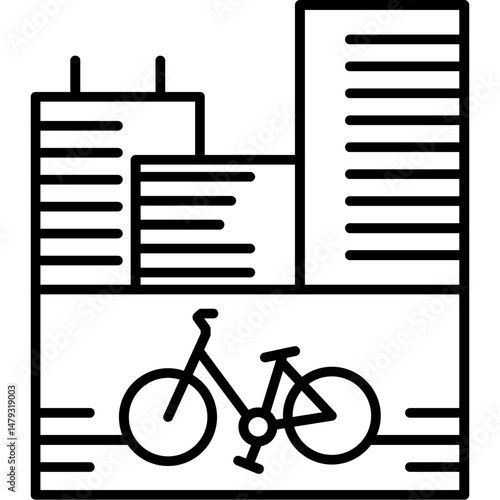 Bike-Friendly City Icon
